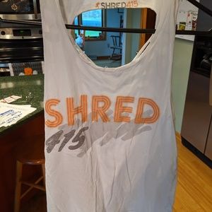 Ribbed white Shred415 tank